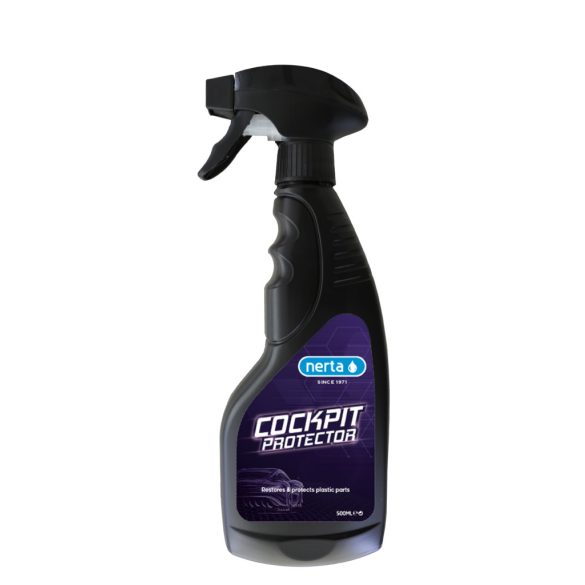 NERTA COCKPIT PROTECTOR műagyag és műszerfal ápoló,  500 ml szóróflakkon